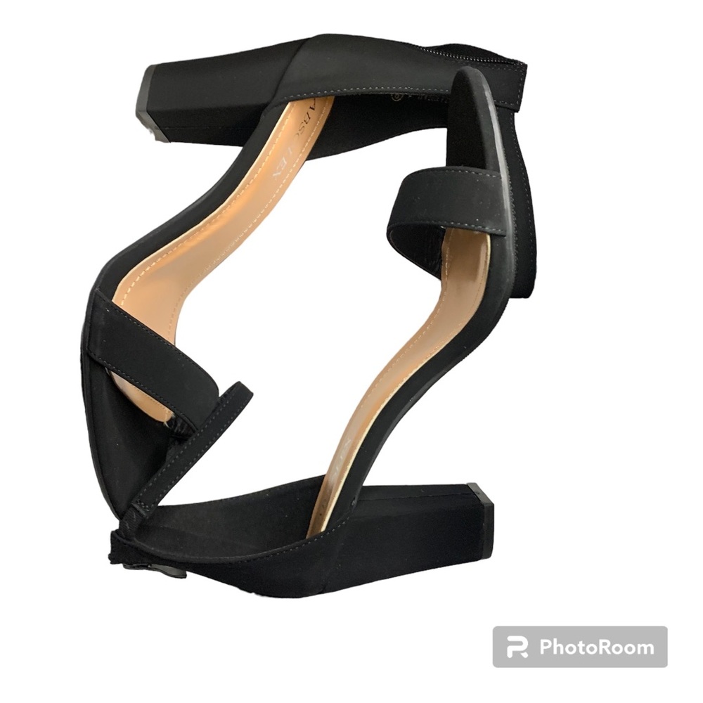ABSOLEX Women Ankle Wrap Strap Open Toe Heel Shoe